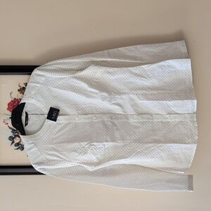 M&S White Polka Dot Blouse